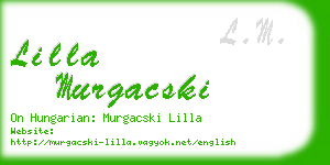 lilla murgacski business card